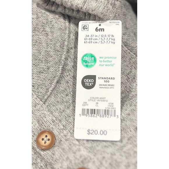 Baby Boys' Fleece Romper ~ Size: 6M ~ (NWT) - Picture 4 of 4